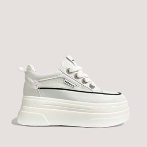 M.P Premium 1664 Kadın Casual Ayakkabı - Beyaz - 38